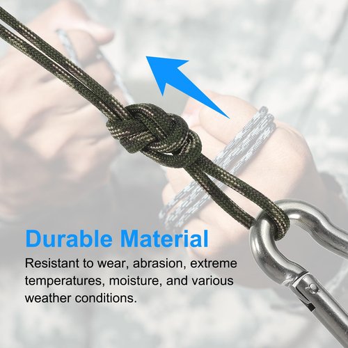 PATIKIL 100 Feet Paracord Rope 550lb, 7 Strand Parachute Cord 4mm Paracord Lanyard Spool Cord for Survival Bracelet Tent Camping, Hiking, DIY Projects, Red/Black