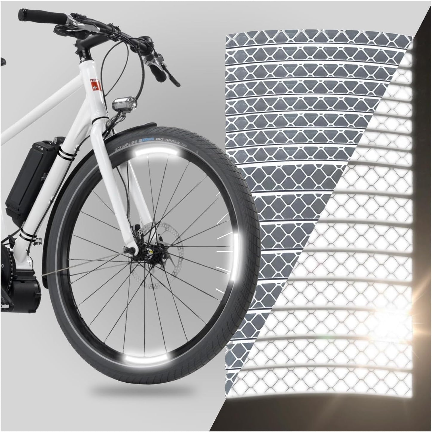 330 Reflective Stickers for Hard Surfaces Oval 5 Pack - Bicycle Frame, Helmet, Stroller, Scooter, Pedals - 5 Sheets - 3.5 x 5.5 Inch Sheet - 150 Retro Reflective Stickers 330 Candle Power