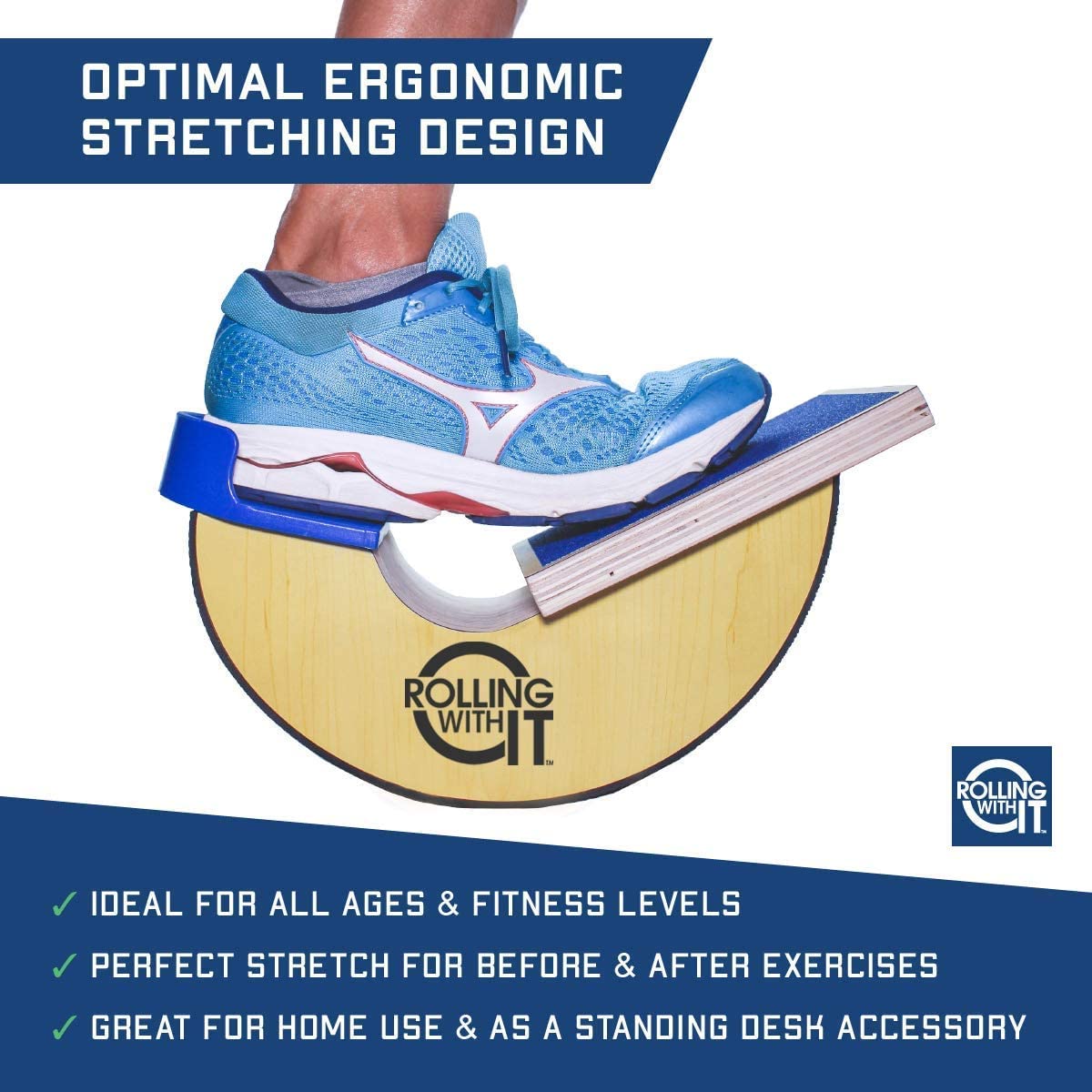 Premium Calf Stretcher and Foot Rocker for Plantar Fasciitis Relief, Achilles Tendonitis, Increase Mobility and Flexibility, Improve Range of Motion With our Foot Stretcher