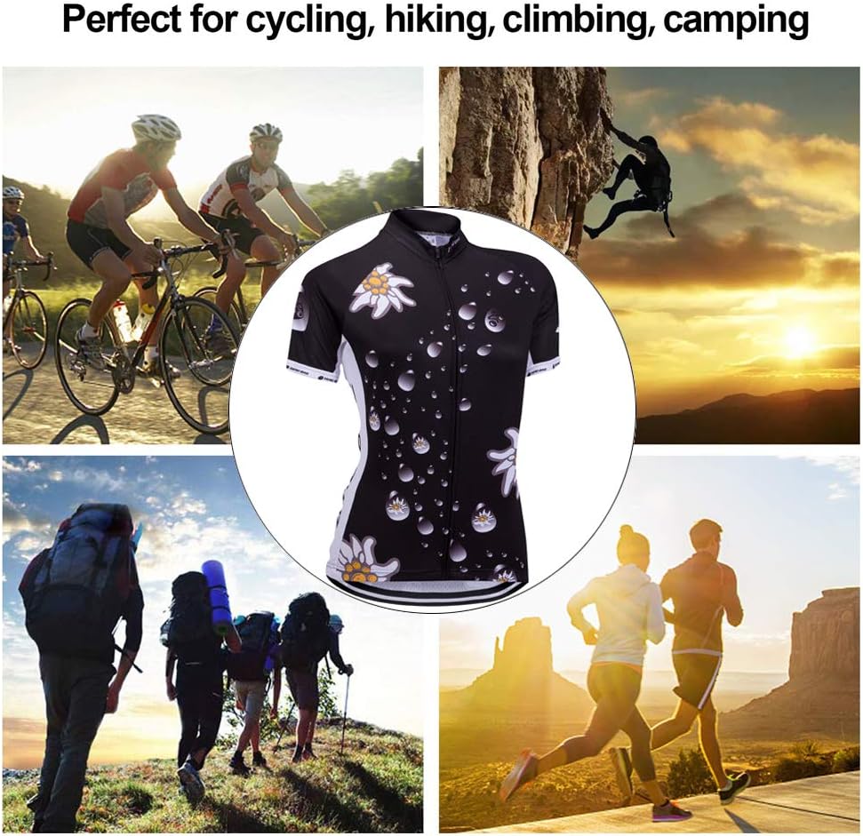 Women's Short Sleeve Cycling Jersey Jacket Cycling Shirt Quick Dry Breathable Mountain Clothing Bike Top