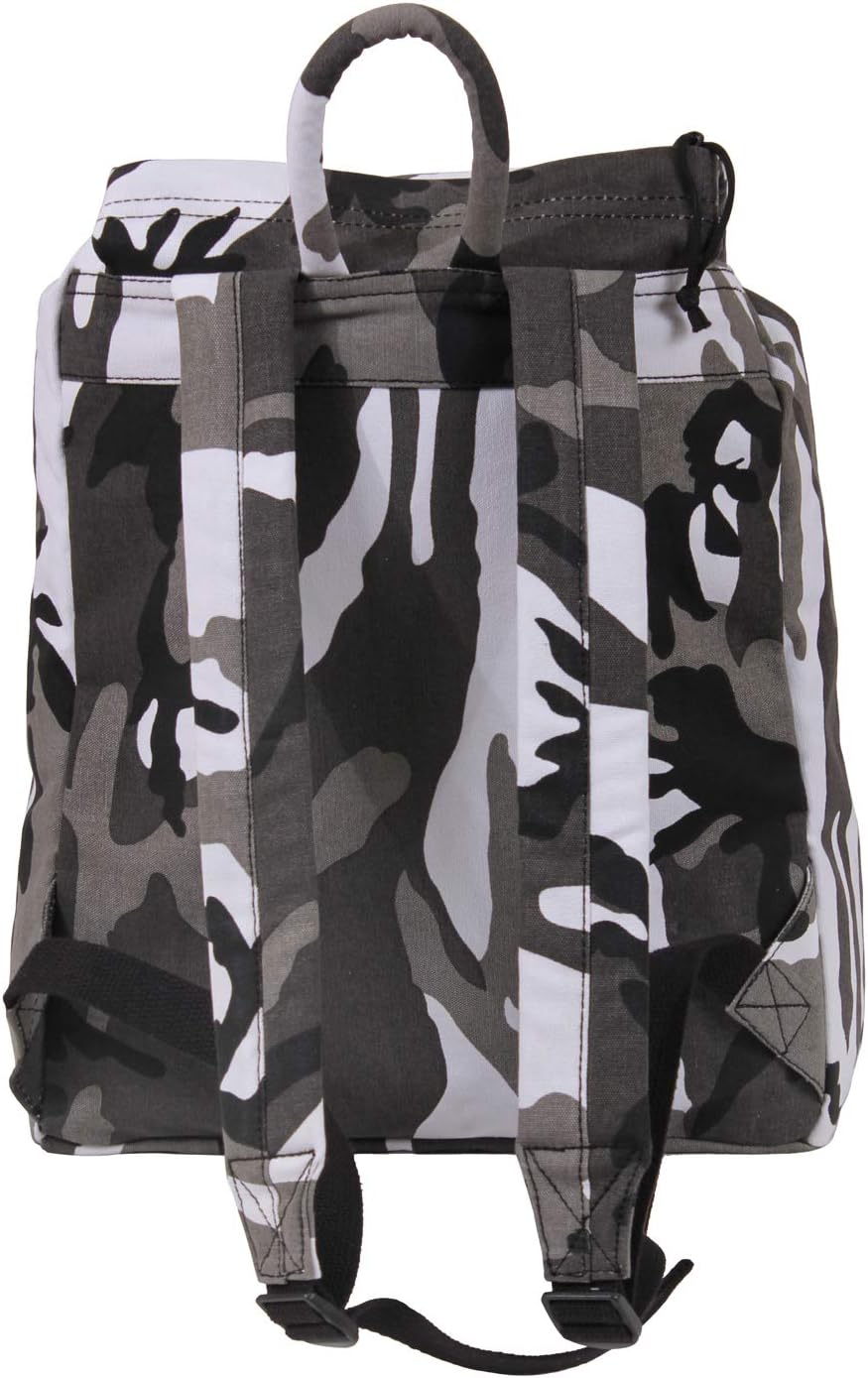 Rothco Canvas Daypack – Heavy-Duty Cotton Canvas Backpack for Hiking, Camping, Traveling, and Daily Use – 34L Capacity