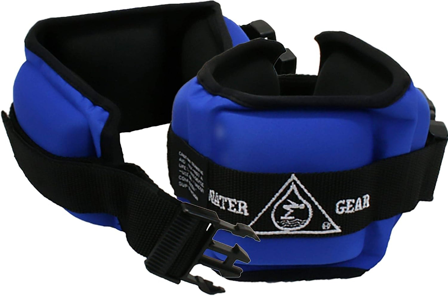Water Gear Professional Aqua Cuffs - Aqua Aerobics Fitness Gear Bands for Ankle and Wrist - Swimming Pool Workout - Exercise Equipment Adjustable Ankle and Wrist Bands