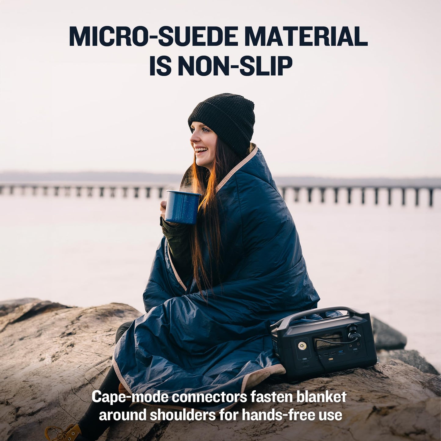 Ignik Topside 12-Volt Powered Portable Heated Blanket, Arctic