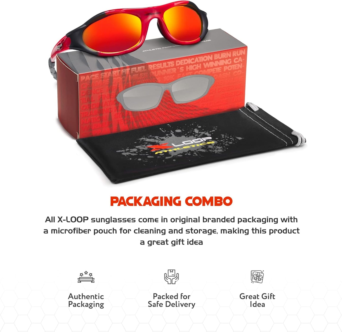 Polarized Youth Sports Sunglasses for Boys & Teens (Ages 8-16) - UV400 Baseball Wraparound