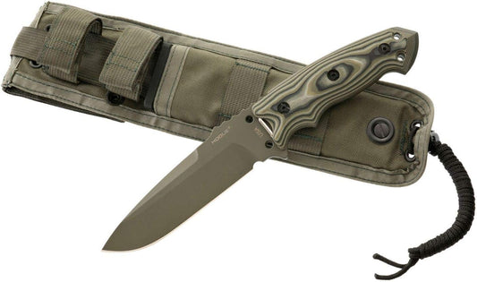 Hogue, EXF01 5 1/2"" Drop Point Blade, Green Kote Sheath, G10, G-Mascus Green (35171)