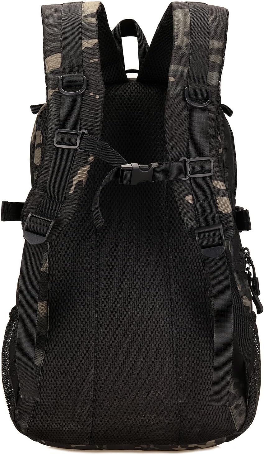 Tactical Military Motorcycle Backpack with Rain Cover & Patch - Outdoor Hiking & Camping