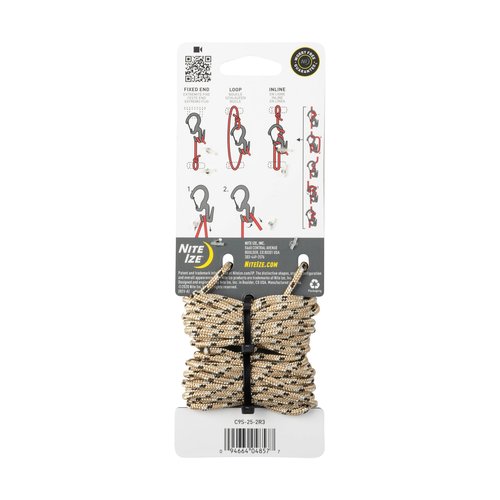 Nite IZE Figure 9 Carabiner Rope Tightener - Heavy-Duty Carabiner Clip - Cord & Rope Tightener with Wire Gate - Carabiner Camping Accessories & Tent Essentials - Small, Black (2 Pack)