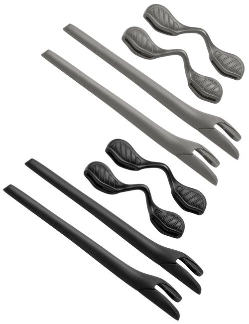 BLAZERBUCK Replacement Sock Kits Earsocks & Nosepieces for Oakley Radar EV Series Sunglasses - Black + Grey