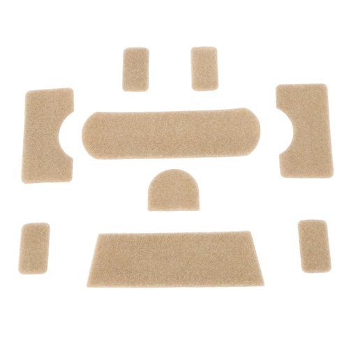 Helmet Hook Loop Sticker,9pcs Clay Color Hook Loop Sticker Strong Adhesive DIY Training Helmet Thickened Back Adhesive Hook and Loop