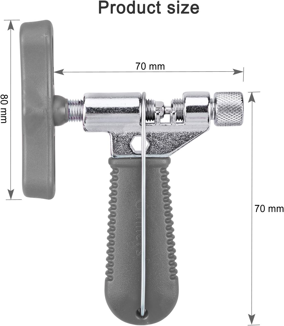 Oumers Bike Chain Splitter with Chain Hook, Bike Chain Cutter Breaker Tool Universal for 7 8 9 10 Speed Bicycle Chain Link Repair Removal/Install [Essential Bicycle Tools] Portable