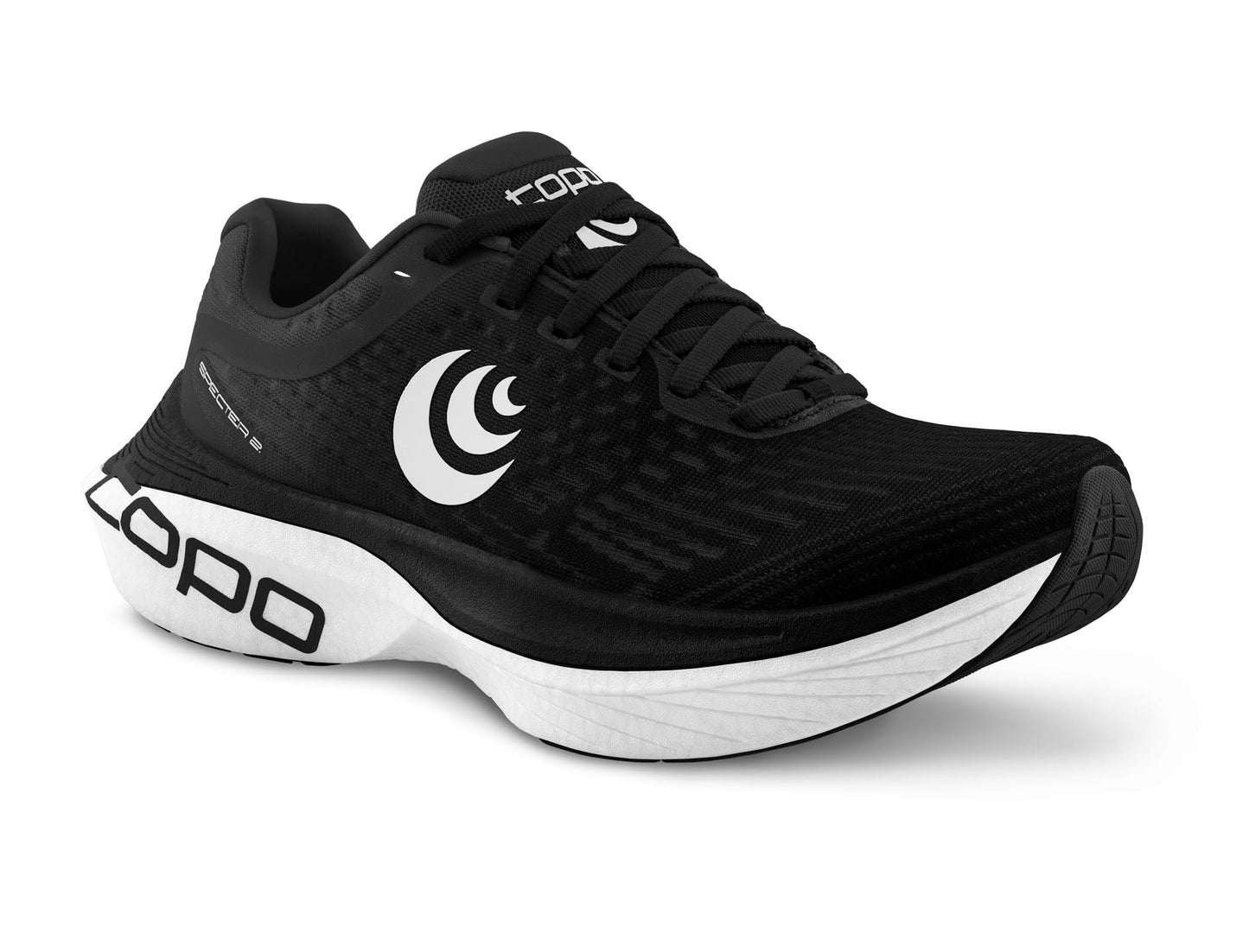 Topo Athletic Men's Specter 2 Comfortable Cushioned Durable 5MM Drop Road Running Shoes, Athletic Shoes for Road Running, Black/White, Size 13