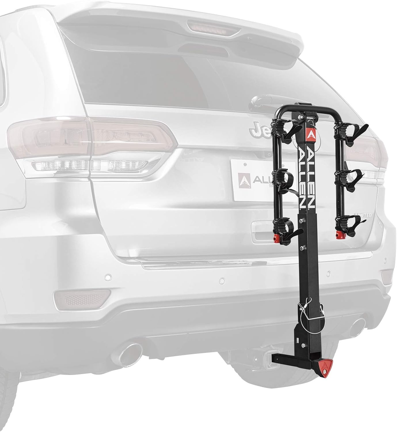 3-Bike Hitch Rack for 1.25" & 2" Hitches - Allen Sports Durable Bike Carrier