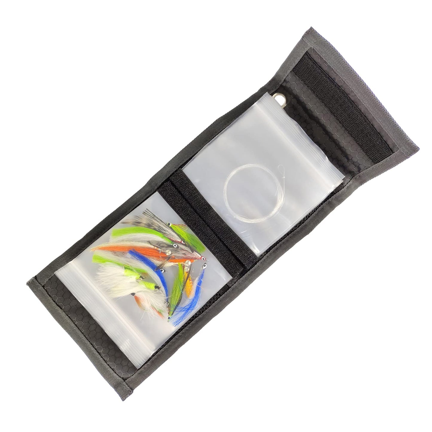 Aventik 10 Pocket Fishing Tackle Binder - Fly Fishing Leader Tippet Line Wallet Case - Great for Pre-Tied Carp and Catfish Rigs (2PACK - Orange+Blue)