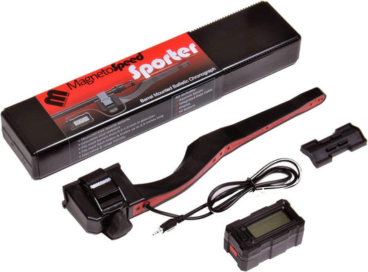 Sporter Barrel-Mounted Ballistics Chronograph Kit, Black, Ultra-Compact Case