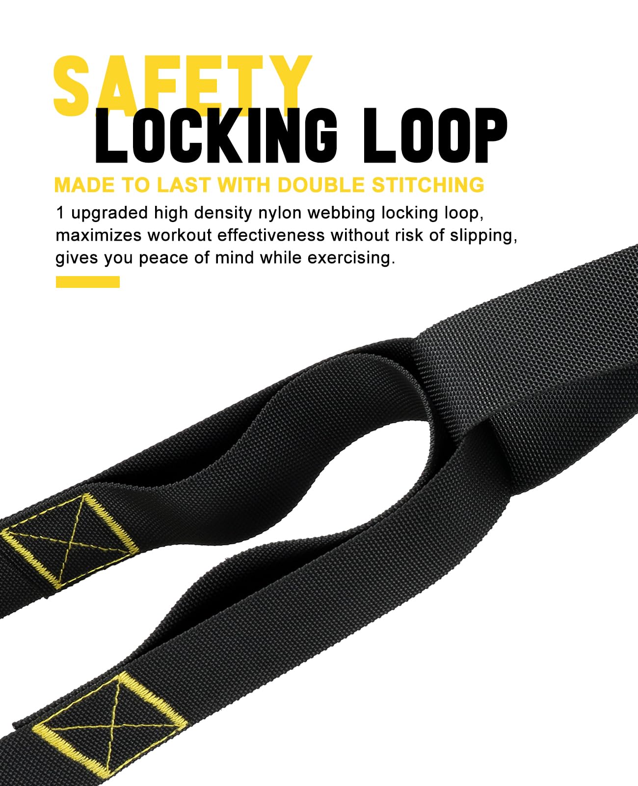 Home Resistance Training Kit, Bodyweight Resistance Straps for Full-Body Workout, 2 Adjustable Workout Straps with Handles, Door Anchor, Supports Up to 500Lbs, All-in-ONE Home Gym Equipment