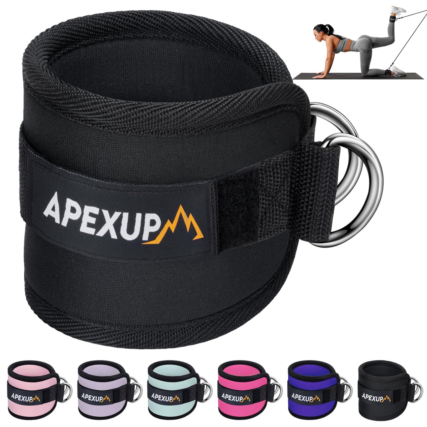 APEXUP 10lbs/Pair Adjustable Ankle Weights+ Ankle Strap