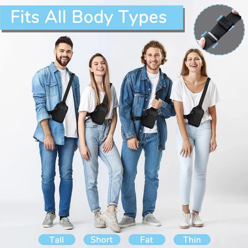 Mini Sling Bag for Men Women Small Crossbody Shoulder Backpack Fanny Packs Personal Pocket Bag Casual Phone Chest Bag