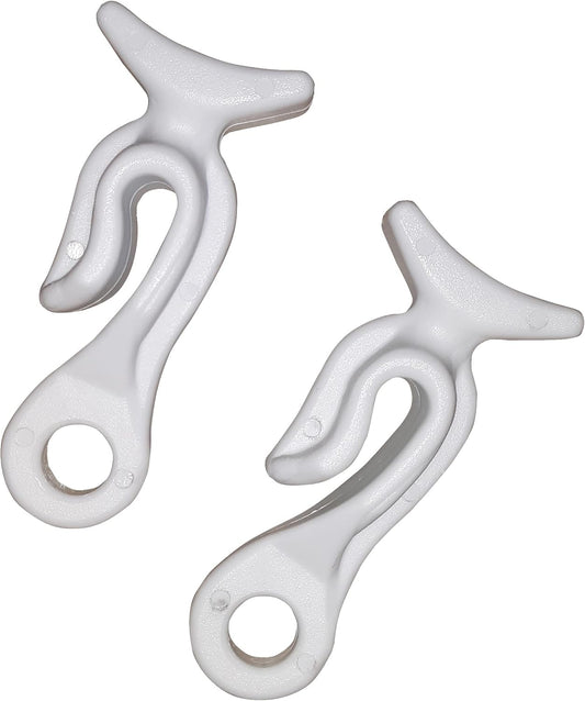 Taylor Made Products 1096 Lifeline Boat Fender Line Clips (Pair), White