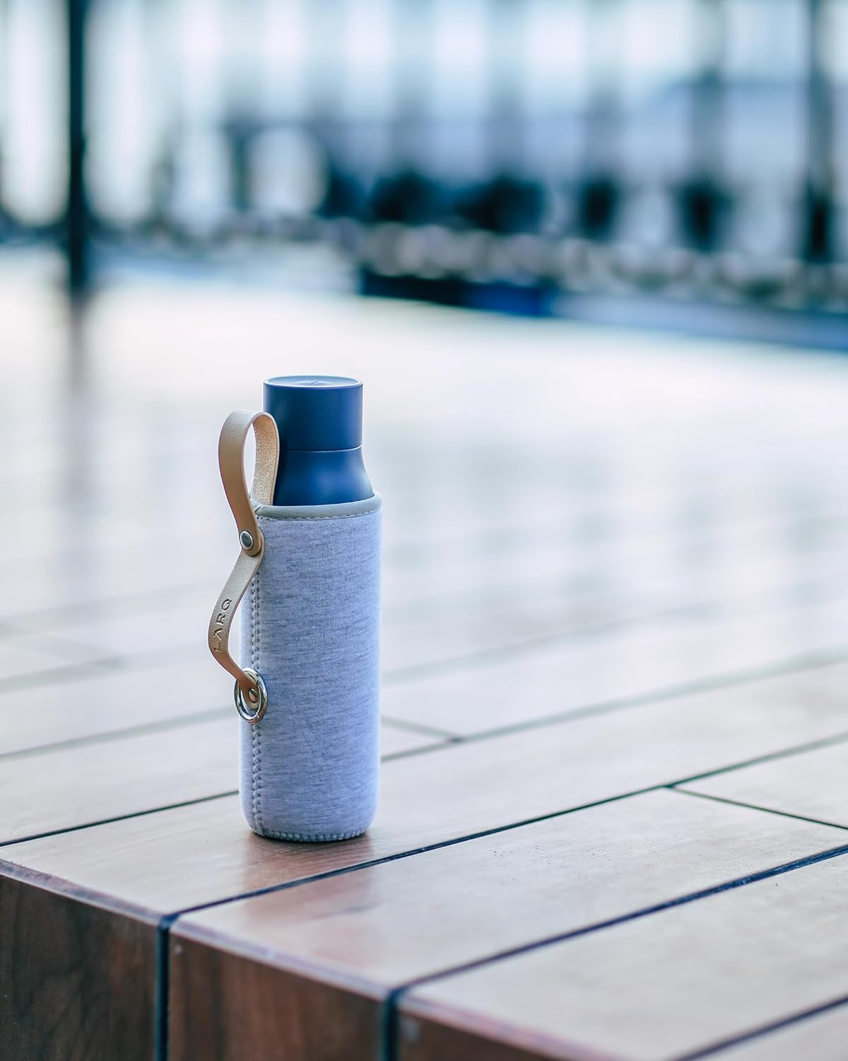 LARQ Bottle Limited Edition Travel Sleeve with Easy-Carry Leather Strap
