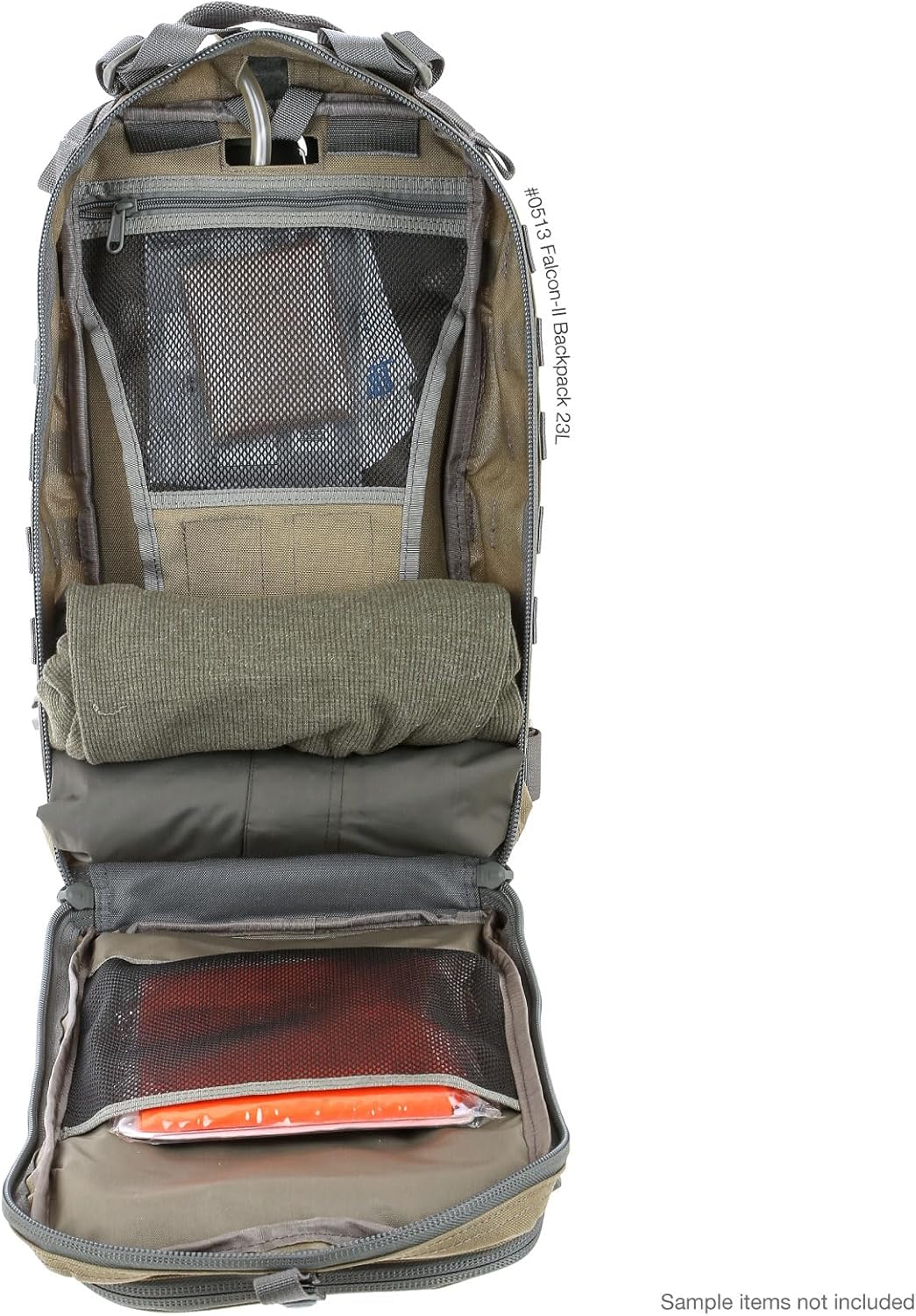 MAXPEDITION Falcon-II Backpack, 23L Tactical Backpack, Survival Pack, Bug Out Bag, MOLLE Go Bag for EDC, 0513