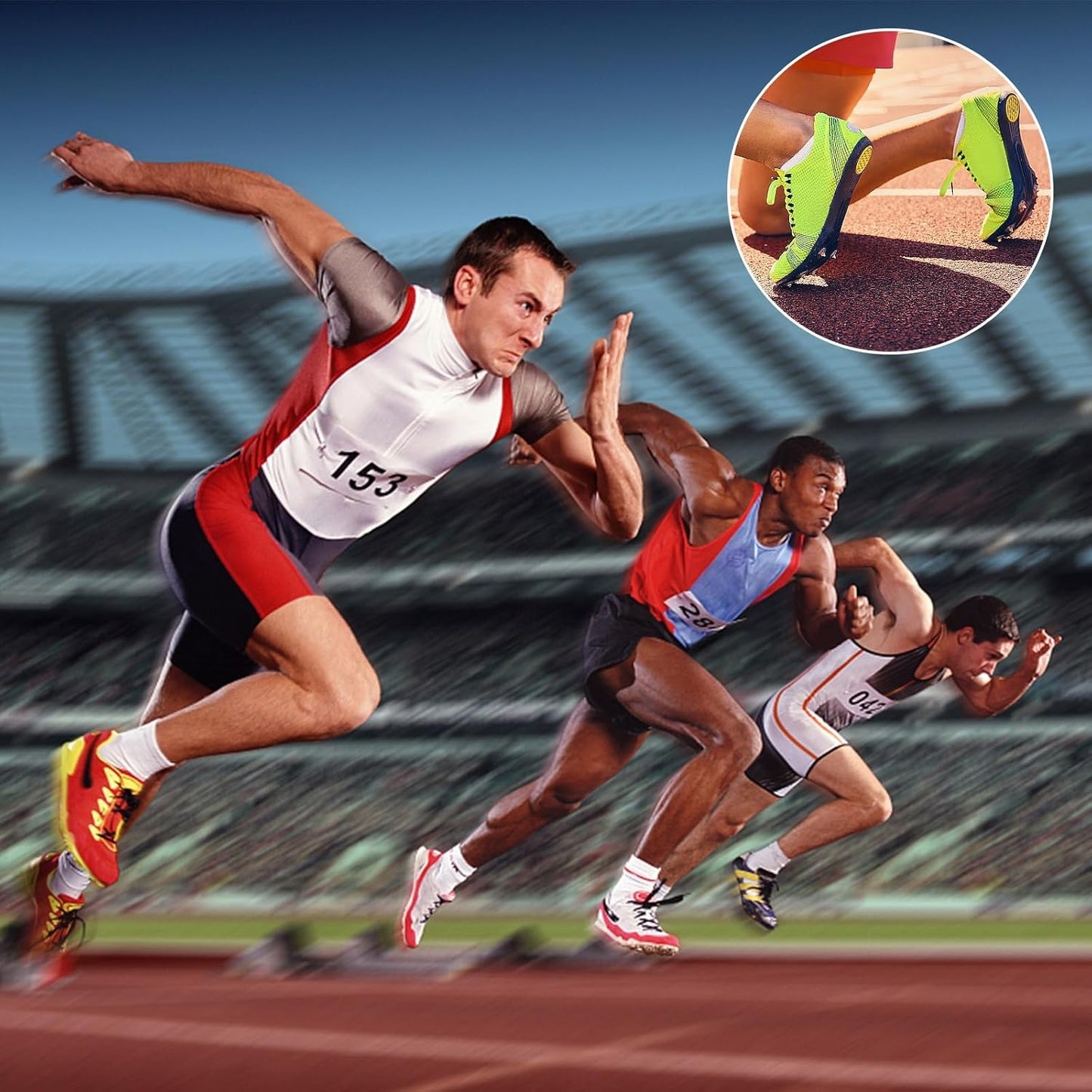 AUGSUN 120pcs Stainless Steel Track and Cross Country Spikes with Spike Wrench, Replacement Spikes for Sprint Sports Short Running Shoes