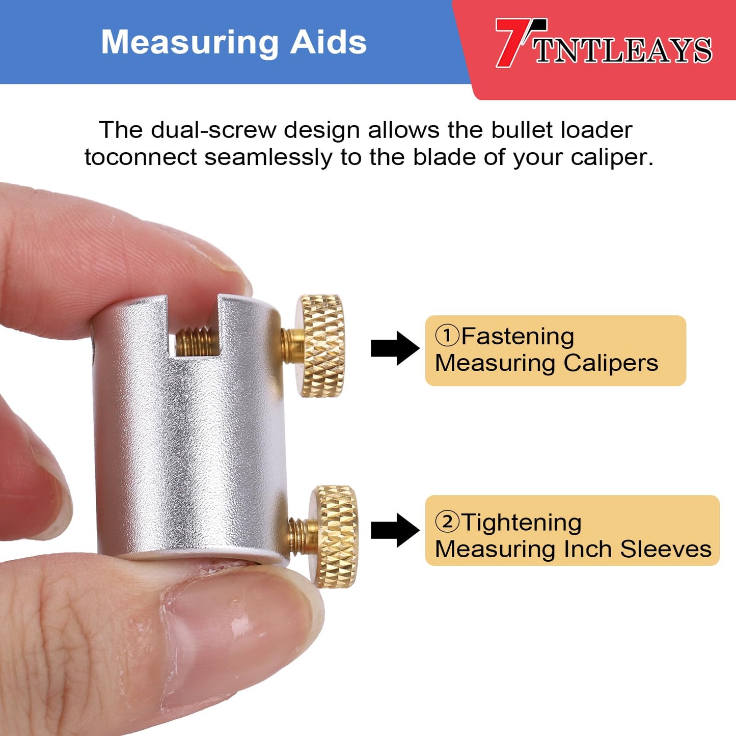 Headspace Gauge, 19 Piece Headspace Comparator Kit for .17 to .45 Caliber, Reloading Supplies and Equipment Measuring Caliber Tool, with Storage Tin Case, Gifts for Men