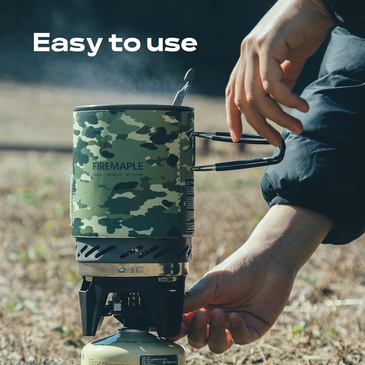 Fire-Maple "Fixed Star 1" Backpacking and Camping Stove System | Outdoor Propane Cooking Gear | Portable Pot/Jet Burner Set | Ideal for Hiking, Trekking, Fishing, Hunting Trips and Emergency Use
