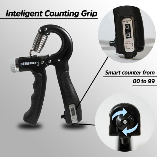 Spearaid Hand Grip Strengthener, 22 lb - 132 lb, Black, Hand Strengthener