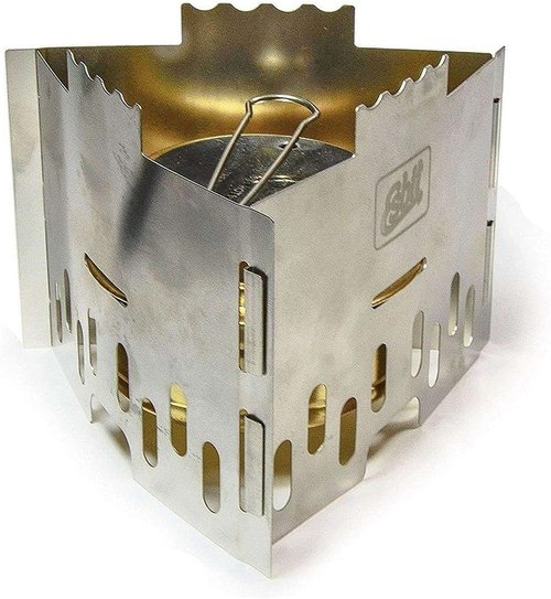 Esbit Ultralight Folding Stainless Steel Pot Stand with Tray for Alcohol or Solid Fuel Stoves