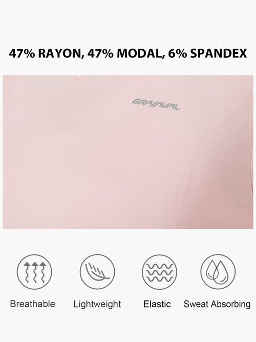 GRAMVAL Tie Back Womens T Shirts, Short Sleeves V Neck Open Back Tee Tops Athletic Workout Gym Yoga Sweatshirts Pink S