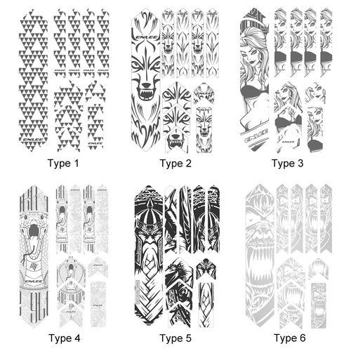 HXBER Bike Frame Sticker Mountain Bike Scratch Resistant Frame or Removable Sticker Road Bike Frame Adhesive Guard Cover