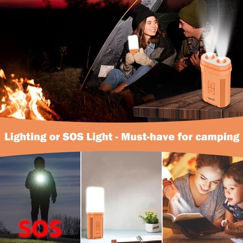 Cosy Life Portable Shower for Camping, Rechargeable Camping Shower Pump with 5 Gallons Collapsible Bucket & LED Light, Electric Outdoor Camp Shower Portable Shower Pump Camping Hiking (5.9 ft Hose)