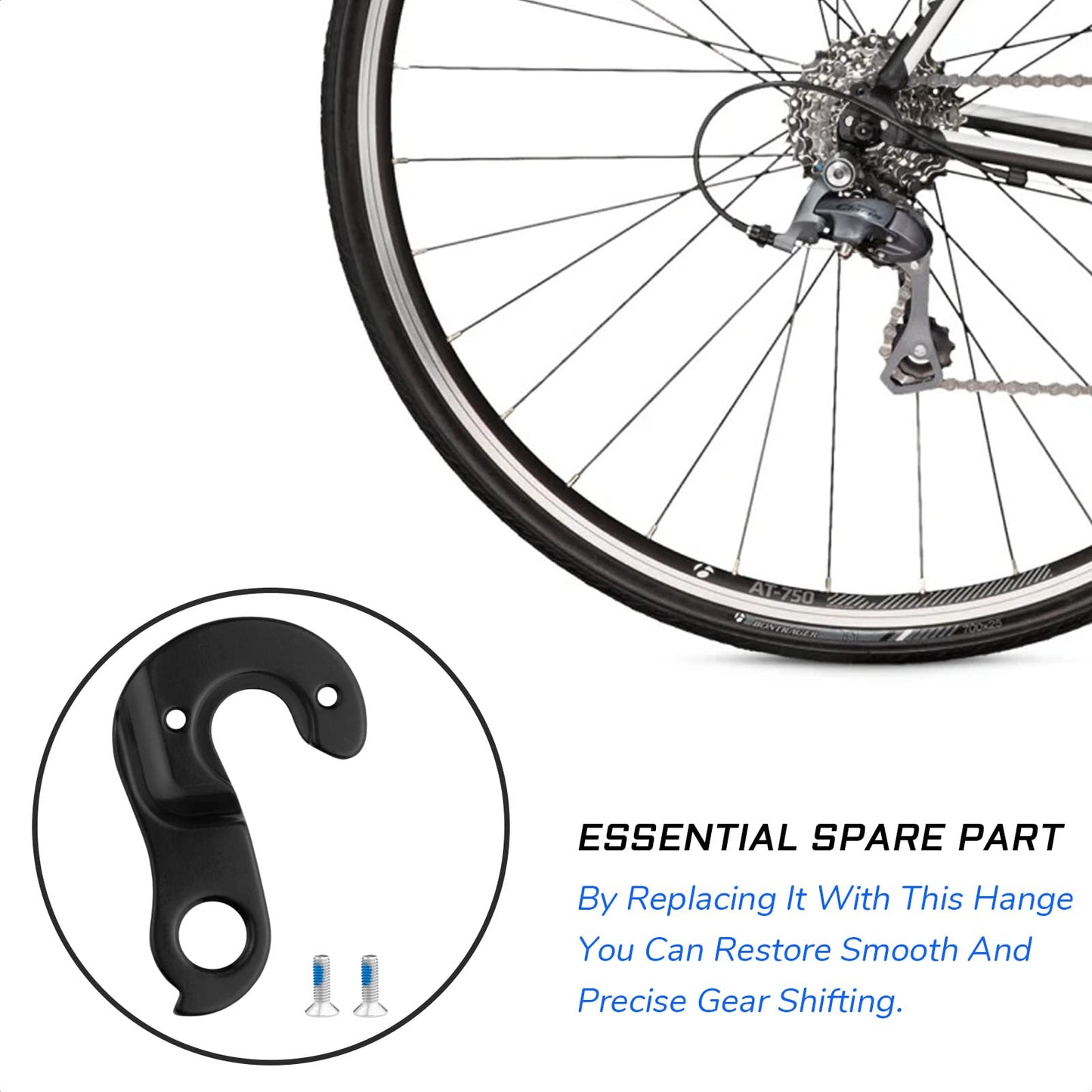 KIEVODE Derailleur Hanger for Trek Boone, Crockett, Domane, Emonda, Lexa, Speed Concept - Replacement Hanger Part #W315464 for Rear Derailleur - for Mountain Bikes, Road Bicycles, and MTBs
