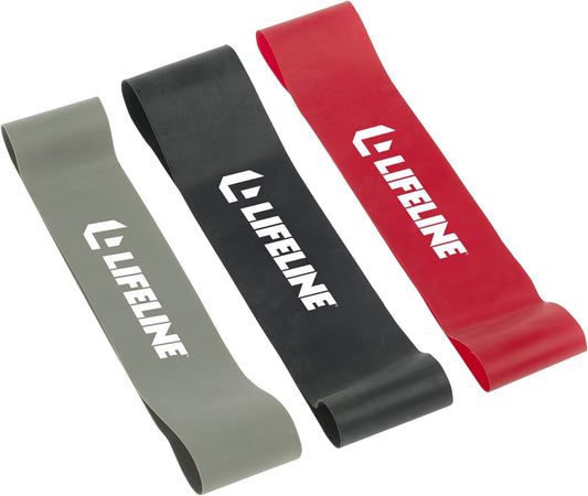 Flat Band Loops Kit - Resistance Bands Set for Strength Training (Levels 1-3)