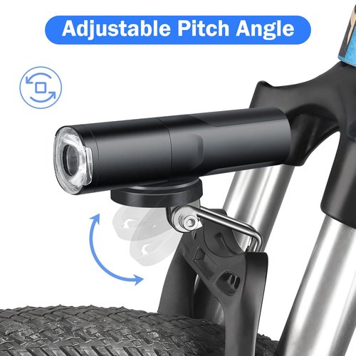 Center Fork Bicycle Headlight Bracket Clamp Accessories for Outdoor Cycling, B03S01