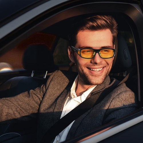DUCO Wraparound Fitover Glasses 8953 Polarized Wear Over Night Vision Sunglasses for Men Women 8953Y-2