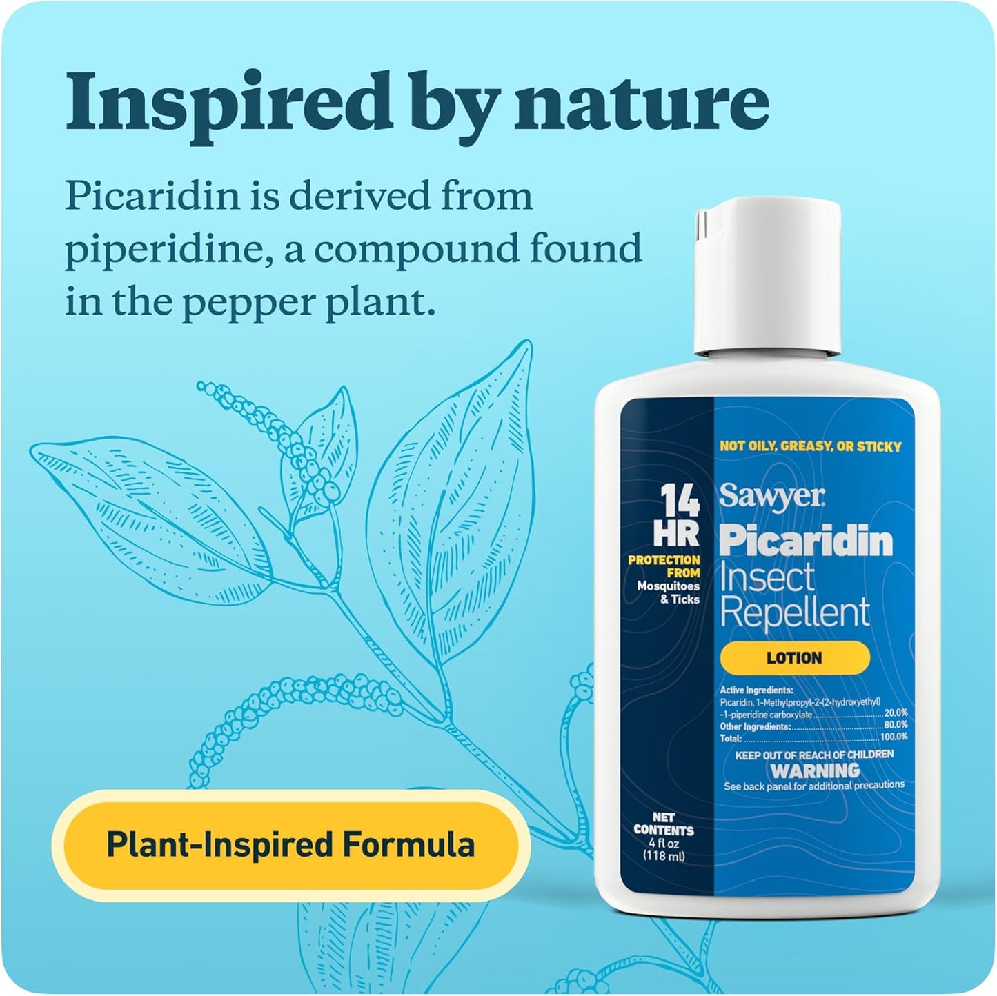 Premium Insect Repellent Lotion - 20% Picaridin, 4 oz | Sawyer Products SP564