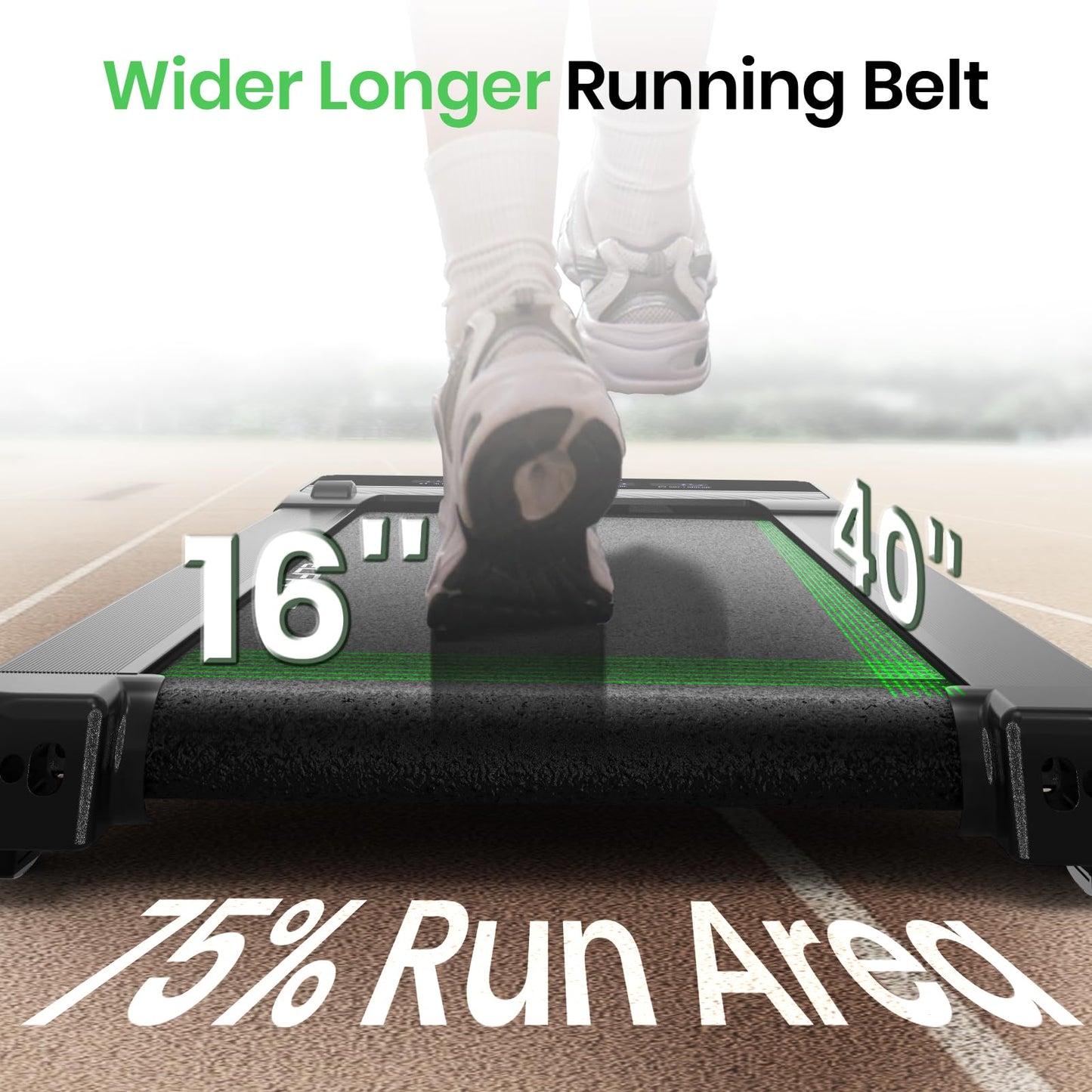 FelFast Walking Pad with 12% 6° Auto Incline, Under Desk Treadmill for Home Office w/Remote Control, 6 HIIT Mode, 265 Lbs Weight Capacity, 4 MPH Max, Desk Treadmill in LED Display, Black