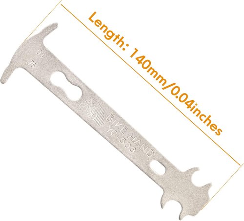BikeHand Bicycle Chain Wear Indicator Tool Chain Checker - Compatible with Shimano Sram Campagnolo KMC & Other Brands for 7 to 12 Speed Chains - Maintenance for Road, Mountain & Hybrid Bikes