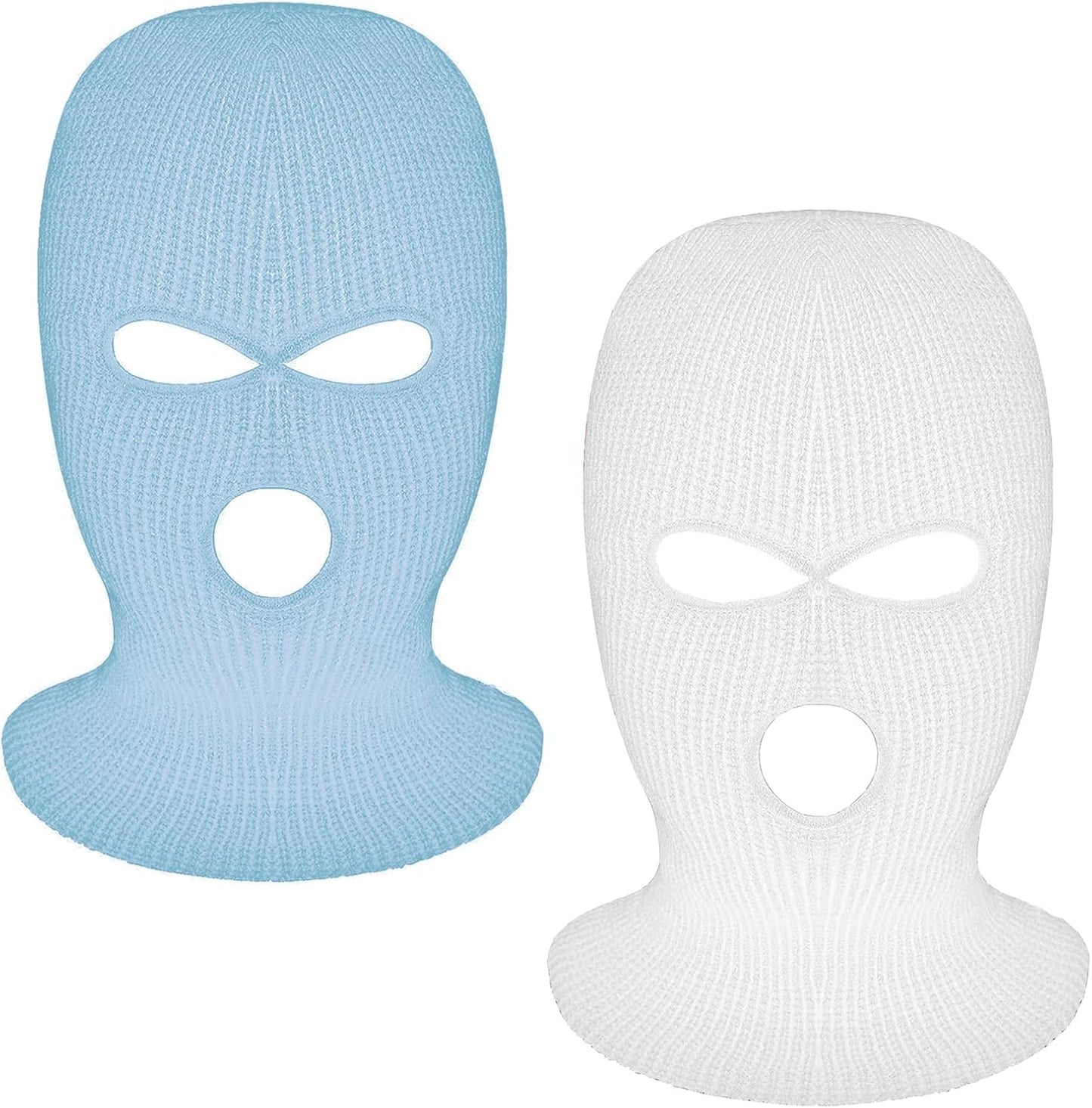 3-Hole Full Face Mask | Knitted Winter Balaclava Cap for Outdoor Sports