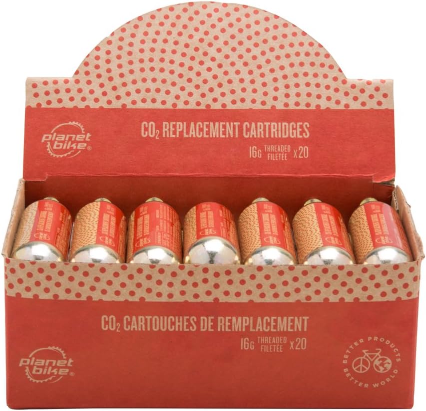 Planet Bike 16g Threaded CO2 Replacement cartridges
