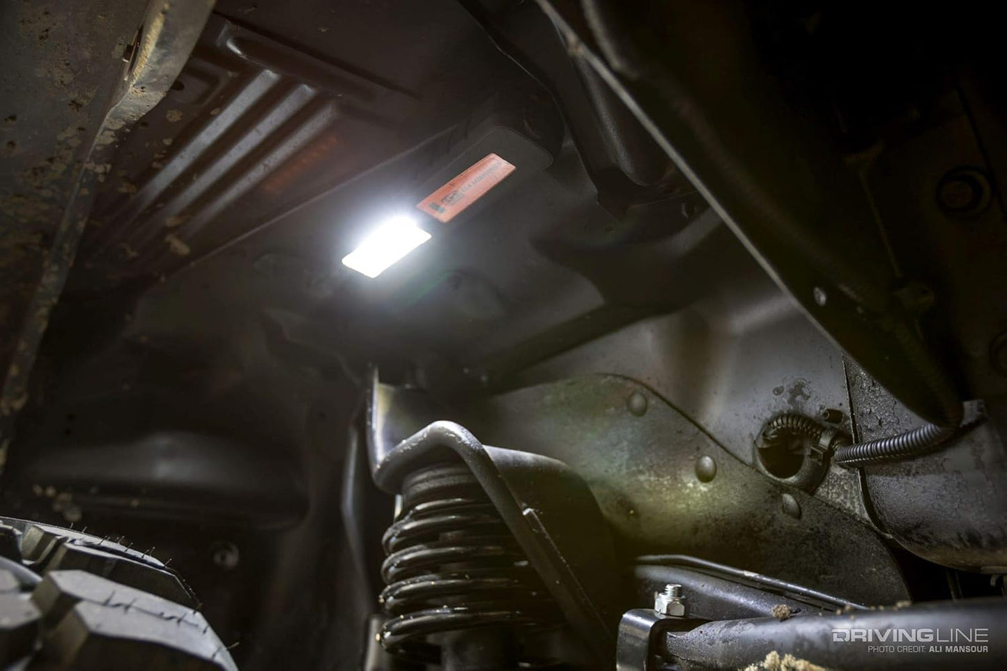 ARB ADVENTURE LIGHT 600 LUMEN RECHARGABLE FLASHLIGHT, HEAVY DUTY LED LANTERN WORK LAMP, WITH HOOKS AND STRONG MAGNETS (10500060A)