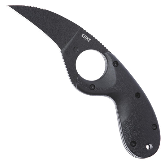 CRKT Bear Claw Fixed Blade Knife with Sheath: Hawkbill with AUS 8 Steel Blade, Glass-Reinforced Nylon Handle, 2516K