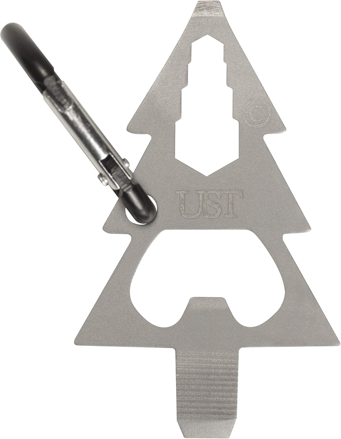 UST Tool-a-Long Multi-Tool Carabiners with Durable, Compact Stainless Steel Construction for Hiking, Kayaking, Camping, Travel and Outdoor Survival