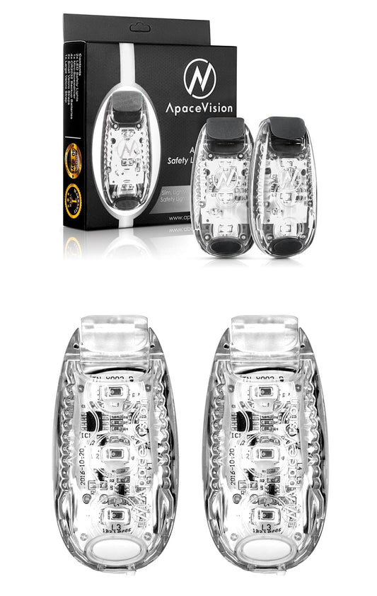 (2 Pack) - LED Safety Lights + EverLightFX USB Safety Lights