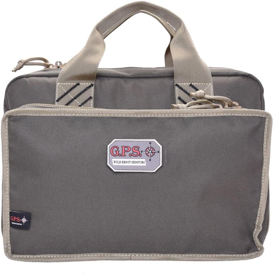 Quad Pistol Range Bag with Mag Storage & Dump Cups | 4 Handguns Capacity | Durable Secure Handguns, Ammo & Shooting Accessories Storage Soft Case