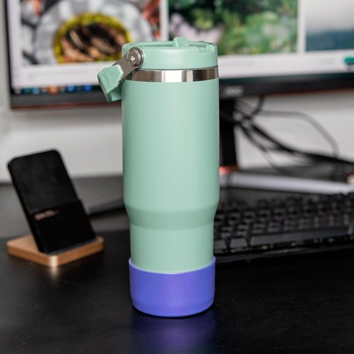 Diumepo Silicone Boot for Stanley 40 oz Tumbler- Matte Luster Protective Silicone Sleeve Fit for Hydroflask Water Bottle 12 oz -24 oz, Glitter Anti-Slip Bottom Sleeve Cover, BPA Free(Gold)
