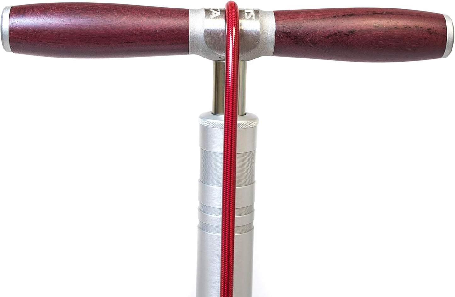Super Pista Ultimate Floor Pump - Hiro Edition | 160psi Gauge, Braided Steel Hose, Rosewood Handle
