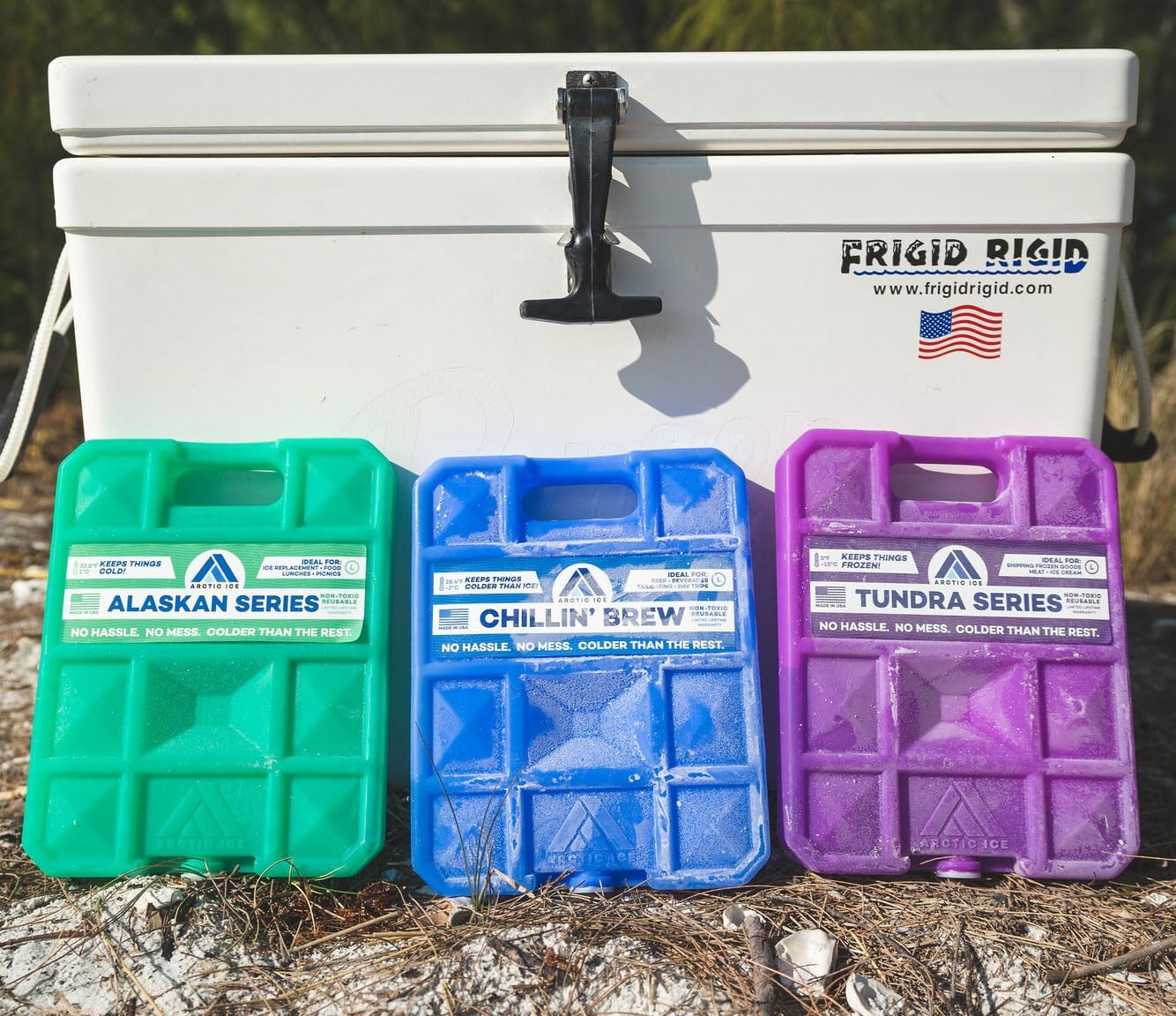 Arctic Ice Reusable Ice Pack - Long Lasting Beverage Cooler Freezes at 28°F