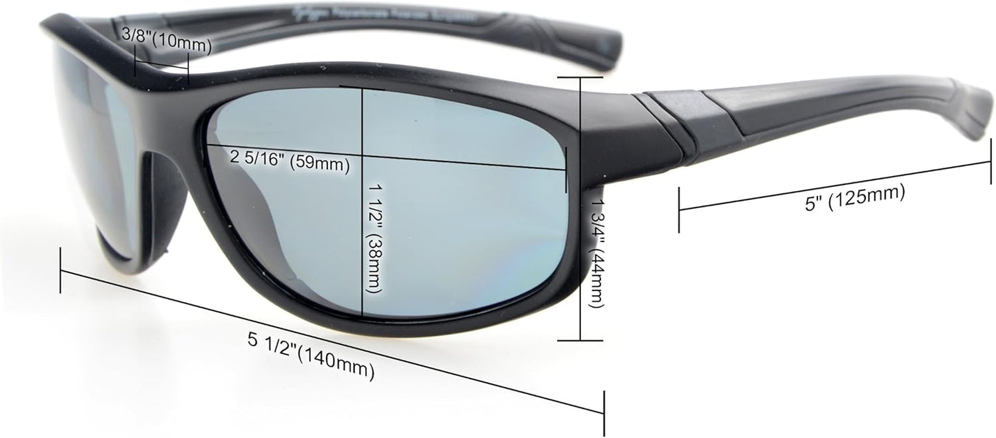 Eyekepper Sports Bifocal Sunglasses TR90 Unbreakable Outdoor Readers